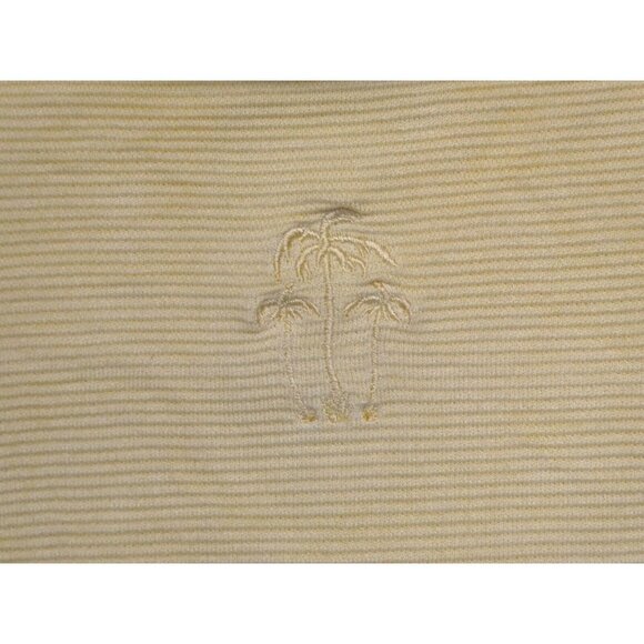 Montego Mon Mens Silk blend 1/4 zip pullover‎ sweatshirt size M Yellow texture - Picture 6 of 12